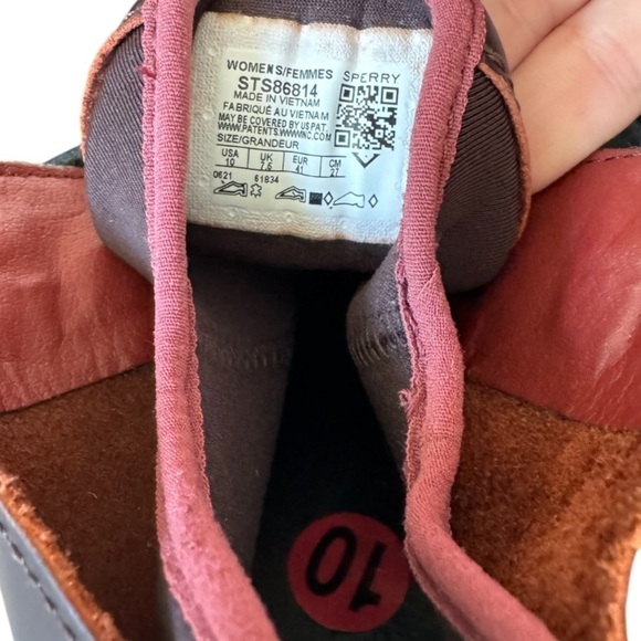 Sperry Pretty Tough Waterproof High-Heeled Boots Rust 10 - Picture 5 of 6